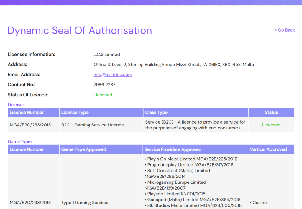 21Red Casinon lisenssi