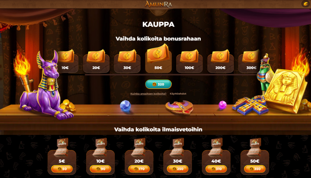 AmunRa casinon muut tarjoukset