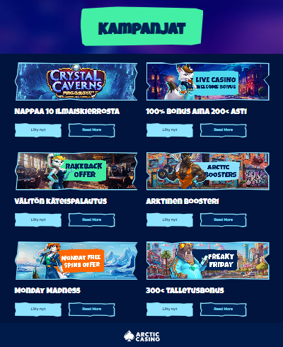 Arctic Casino muut tarjoukset