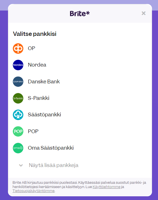 CasinoDays talletusikkuna