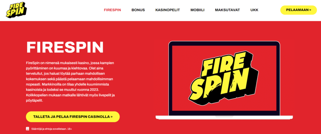FireSpin casinon etusivu