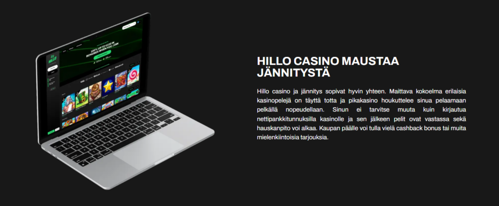 Hillo casino ulkoasu
