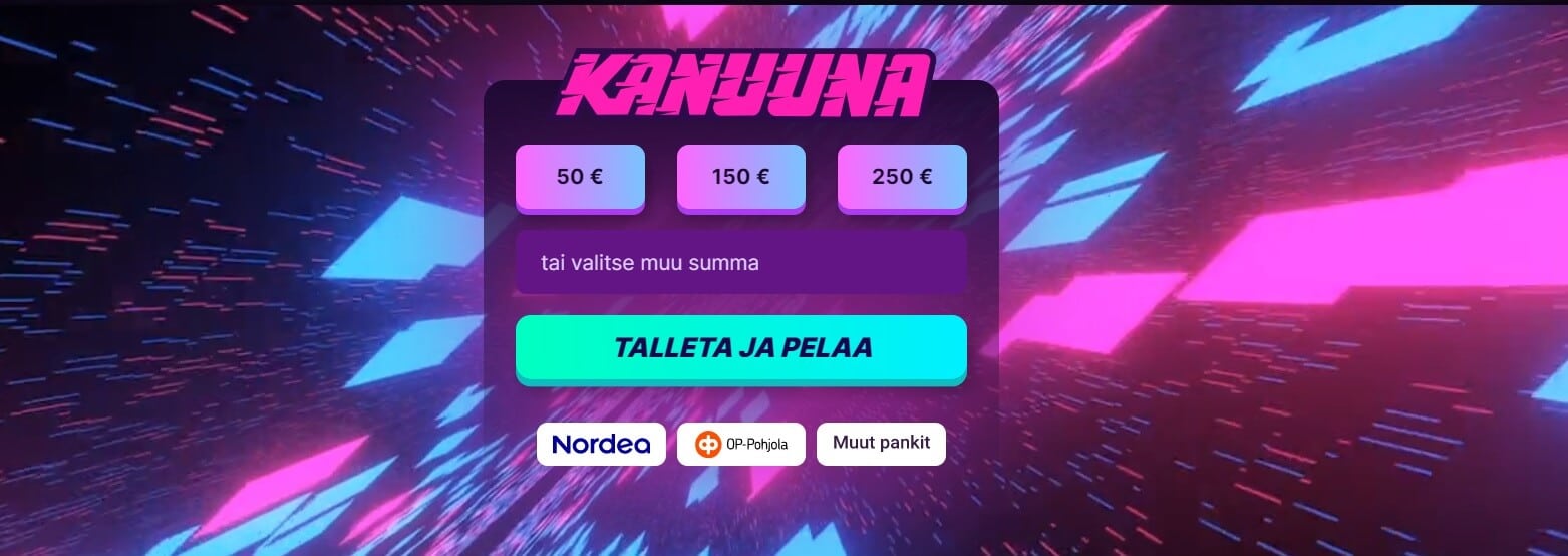 Kanuuna kasinon tervetuliaistarjous