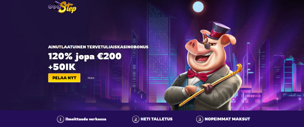 OneStep Casinon tervetuliaisbonus