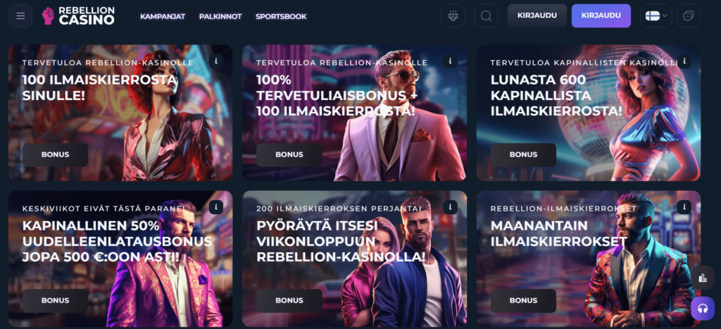 Rebellion Casino kampanjat