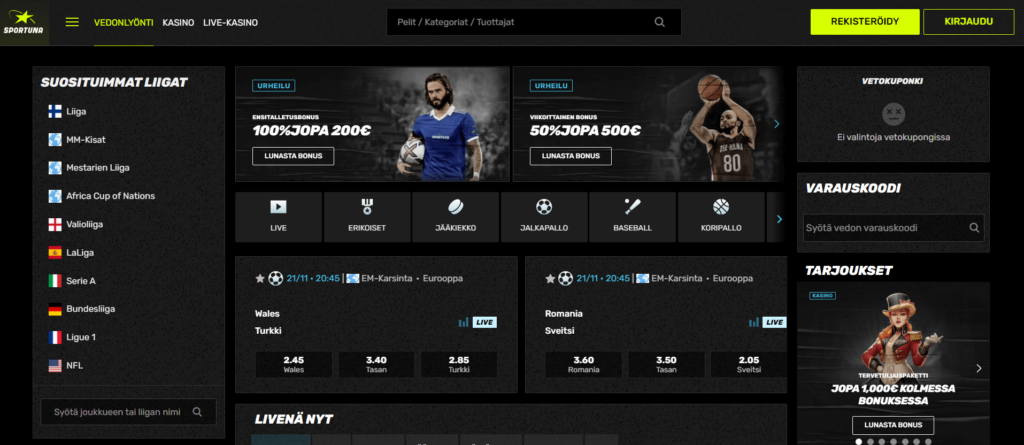 Sportuna Vedonlyönti