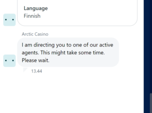 Arctic Casino asiakaspalvelu