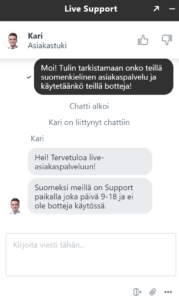 Betinia Casino asiakaspalvelu