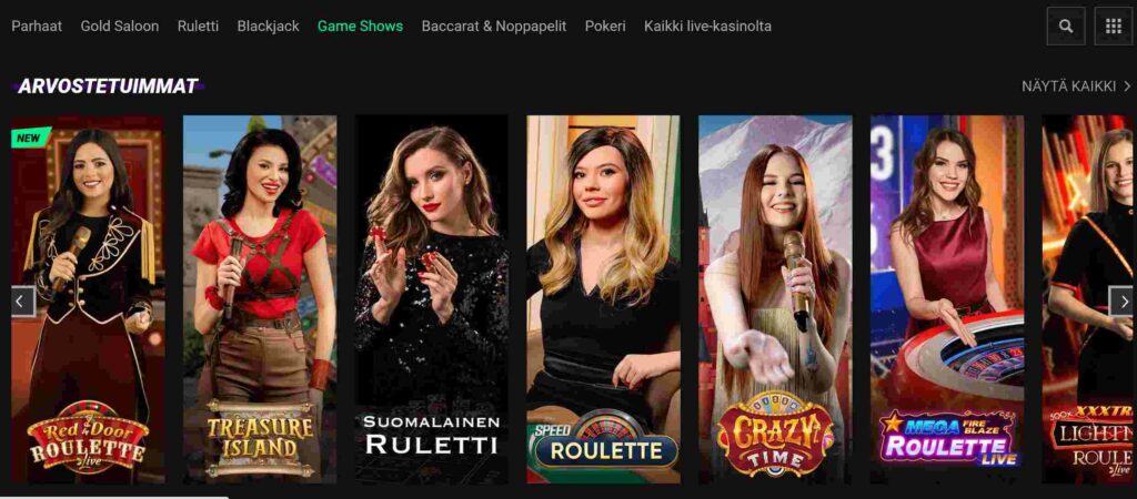 Betinia Casino live