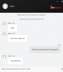 BetRebels asiakaspalvelu