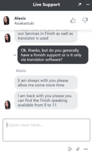 Buran Casino asiakaspalvelu