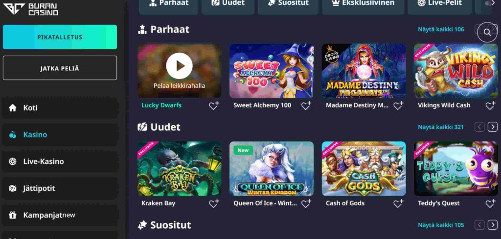 Buran Casino pelit