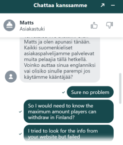 Buumi Casinon asiakaspalvelu