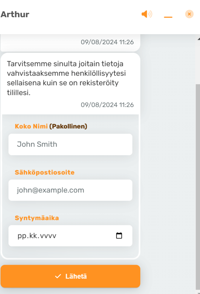 Casimba asiakaspalvelu