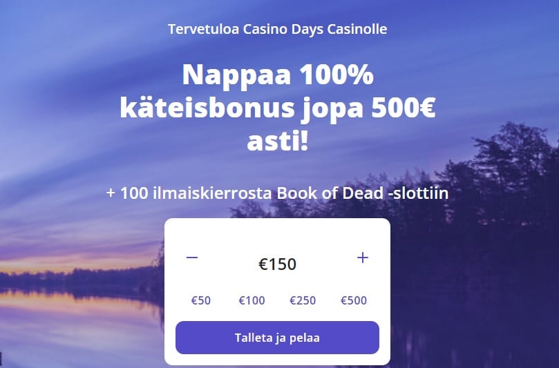 Casinodays casino etusivu