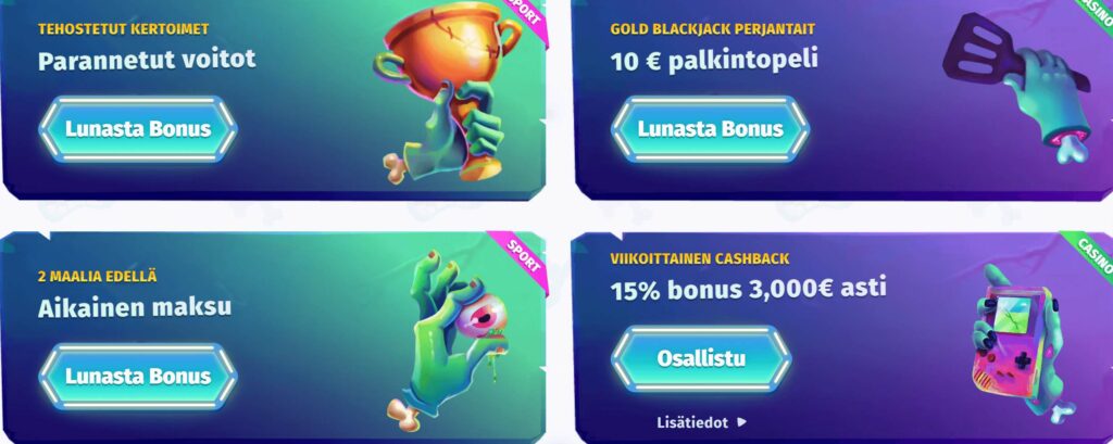 Casombie Casino tarjoukset