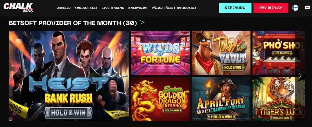 ChalkWins Casino pelit