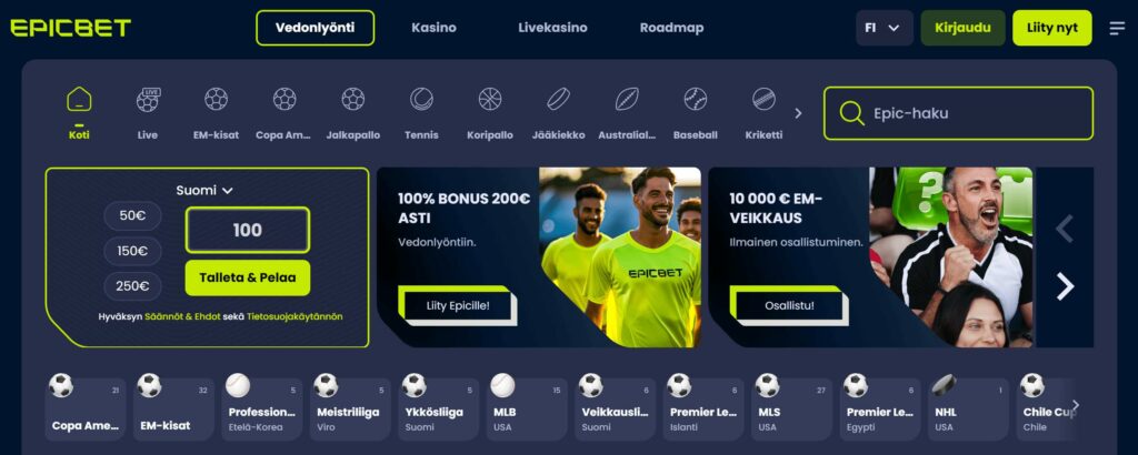 Epicbet vedonlyönti