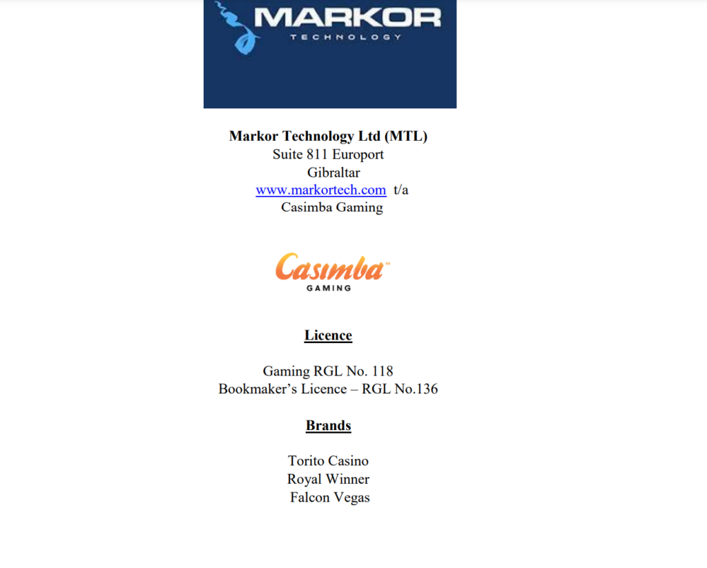 Falcon Vegasin lisenssi