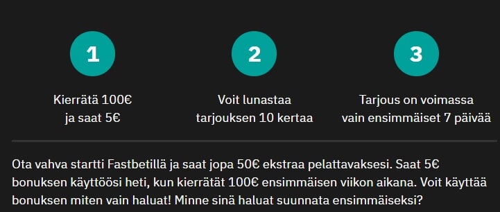 FastBet bonus