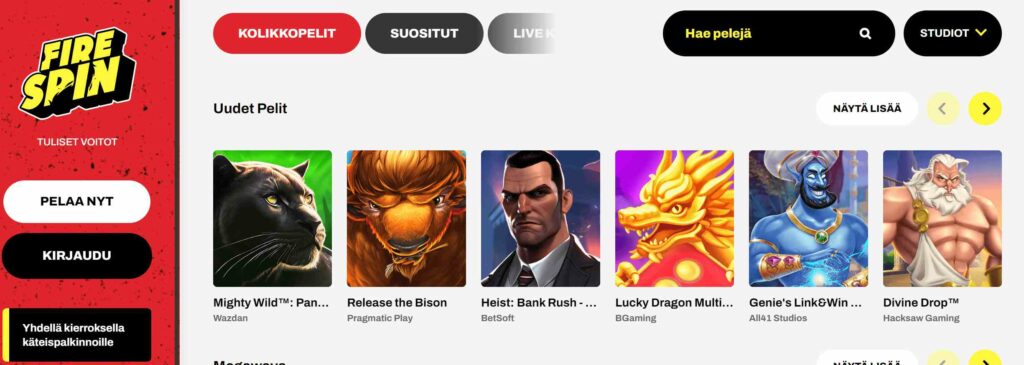 FireSpin kasinopelit