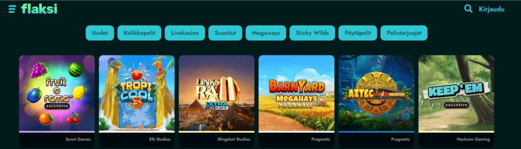 Flaksi Casinon pelit