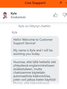 GreatWin Casinon asiakaspalvelu