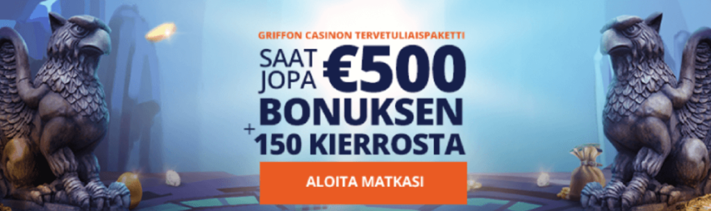 Griffon Casinon tervetulobonus