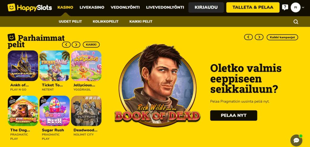 Happy Slots Casino ulkoasu