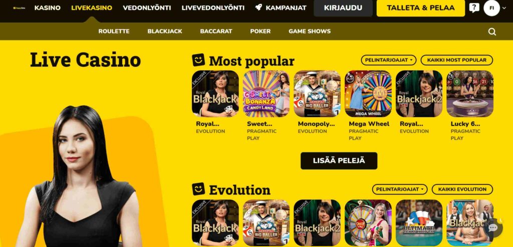 HappySlots livekasino