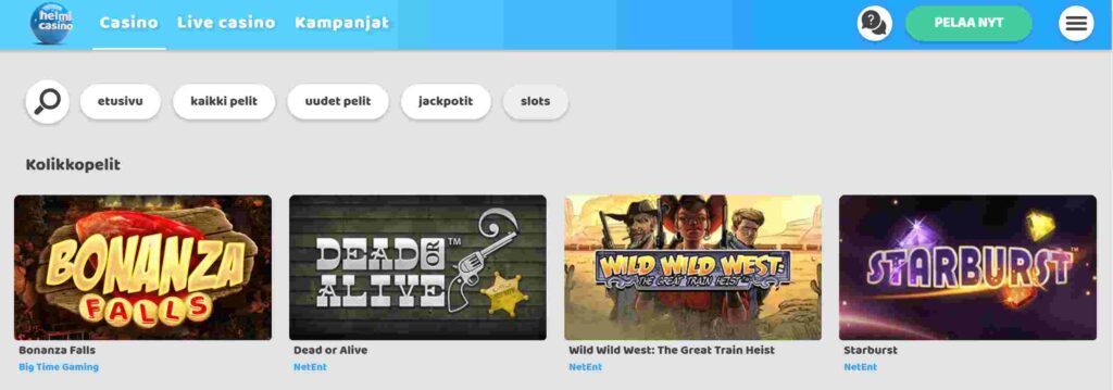 Helmi Casinon kolikkopelit