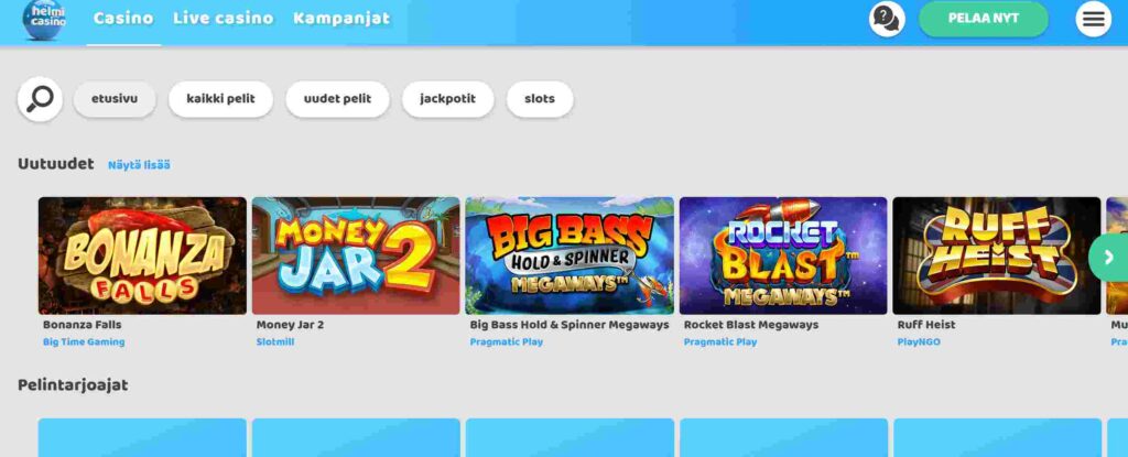 Helmi Casinon pelit