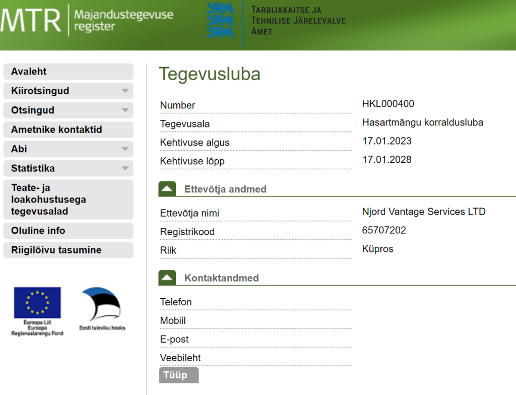 Hillo Casinon lisenssi