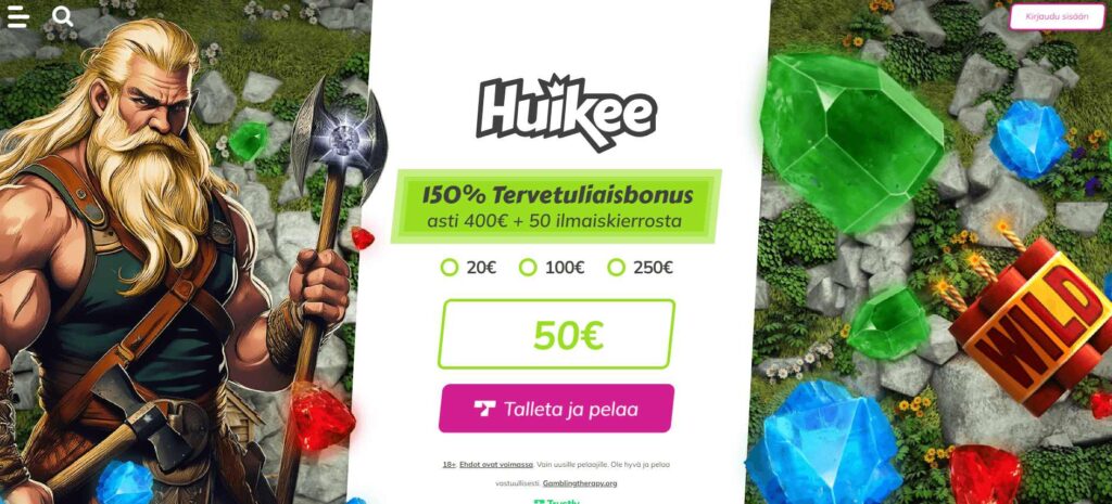 Huikee Kasino bonus