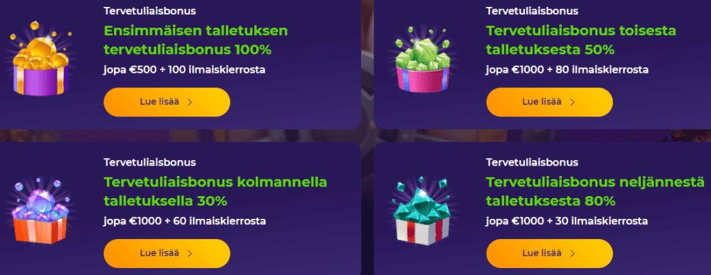 iWild-casino casino bonukset