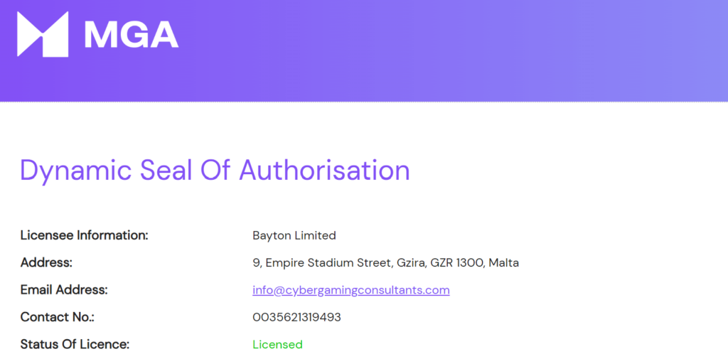 JackpotCity lisenssi