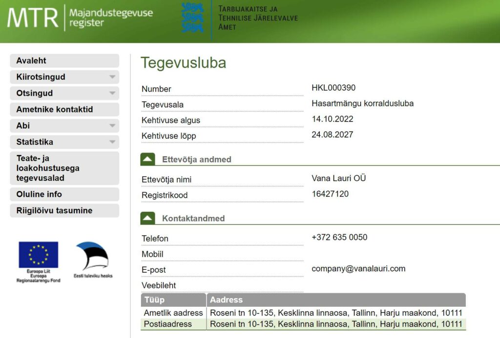 Jokeri Casinon lisenssi