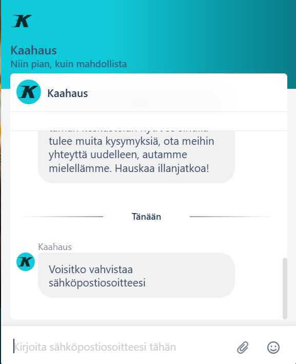 Kaahaus Kasino asiakaspalvelu