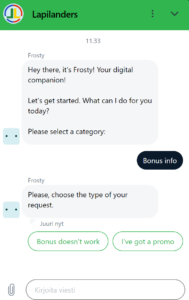 Lapilanders Casinon asiakaspalvelu