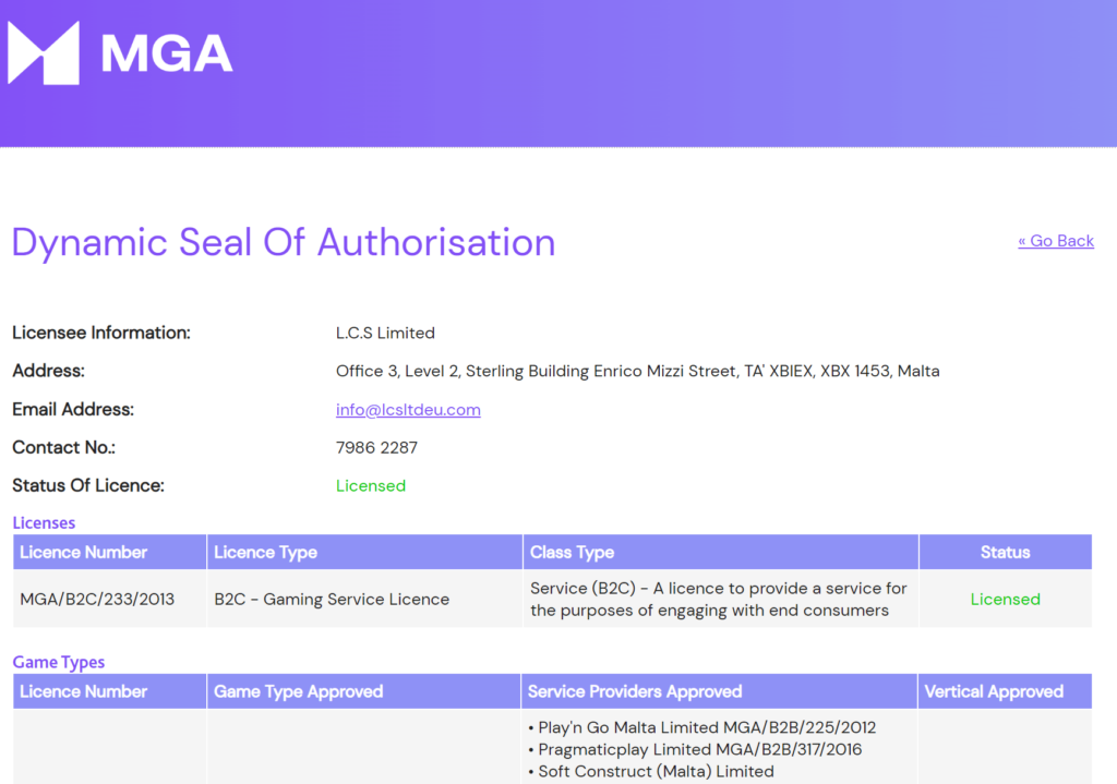 Lapilanders Casinon lisenssi