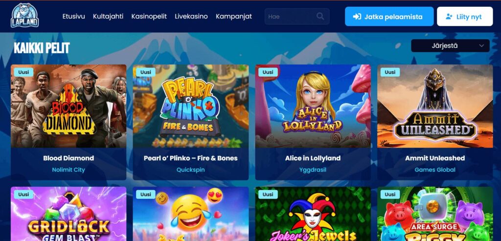 Lapland Casino pelit