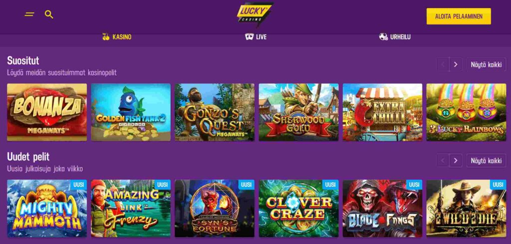 Lucky Casinon pelit
