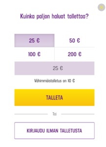 Lucky Casinon talletus