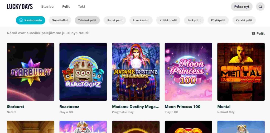 Lucky Days pelit