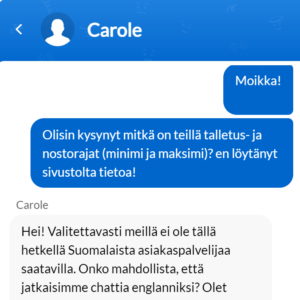 Lucky Spins Casinon asiakaspalvelu