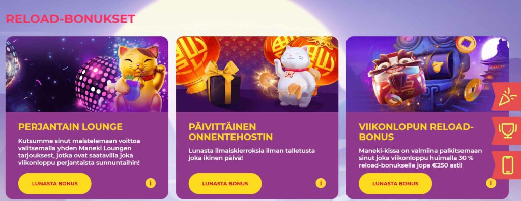 Maneki Casino bonus