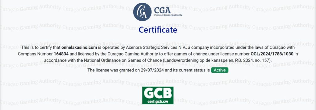 onnela kasino lisenssi