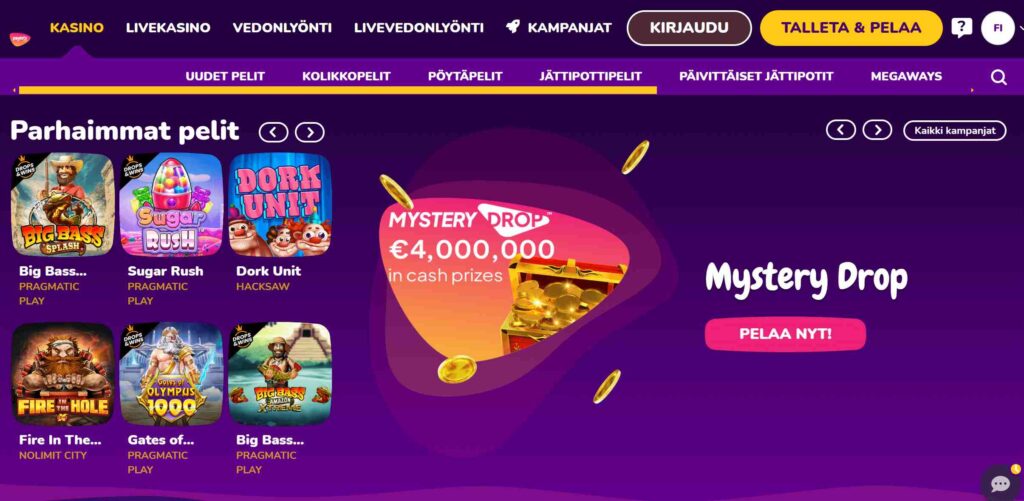 Payoutz Casino pelit
