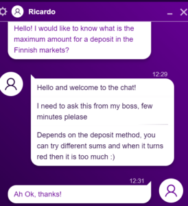 Payoutz Casinon asiakaspalvelu