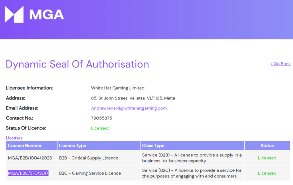 Pelataan Kasino lisenssi